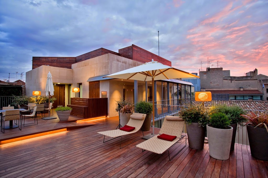 The rooftop terrace at Mercer Hotel, part of the Barcelona Experience blog luxury hotel series