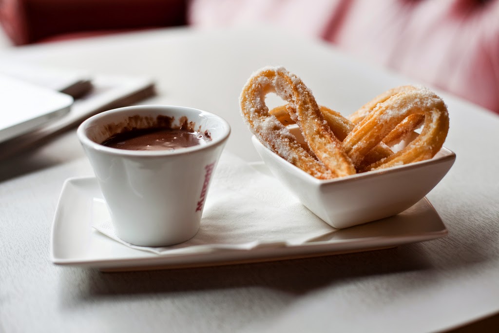 Chocolate and churros are the perfect snack on a cold winter day in Barcelona.