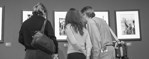 An image of visitors enjoying the CaixaForum museum in Barcelona.