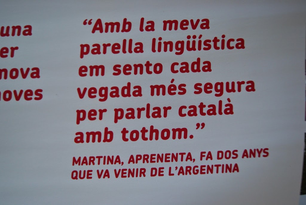 Quote in Catalan, Barcelona blog