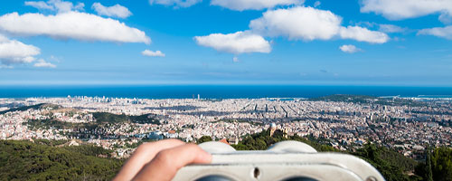 A bird's eye view of Barcelona