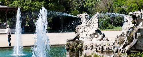 Sightseeing Barcelona: A part of the fountain at the Park de la ciutadella.